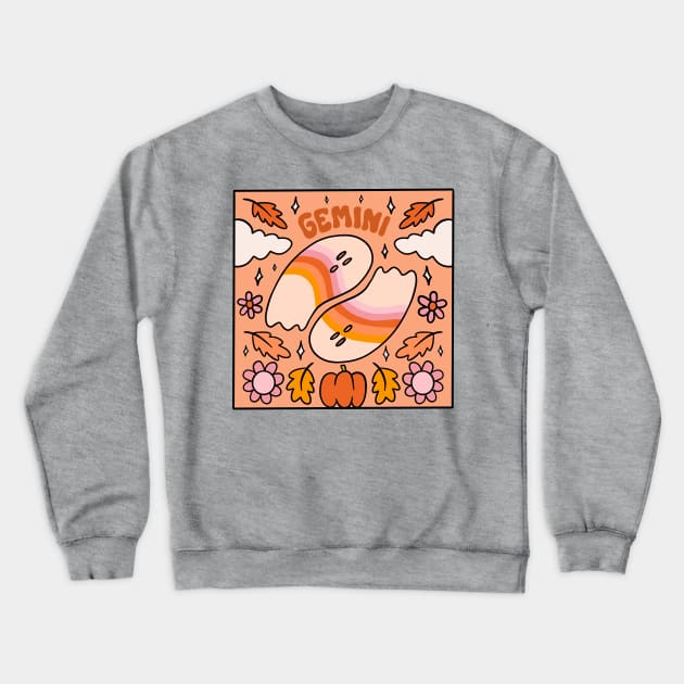 Gemini Ghost Crewneck Sweatshirt by Doodle by Meg